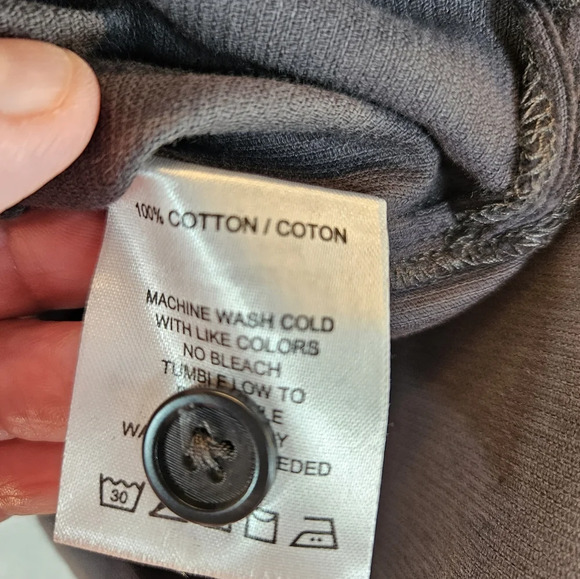 WestZeroOne Mens Charcoal Gray Corduroy Shirt Jacket Sz M All Cotton Button - Picture 10 of 10